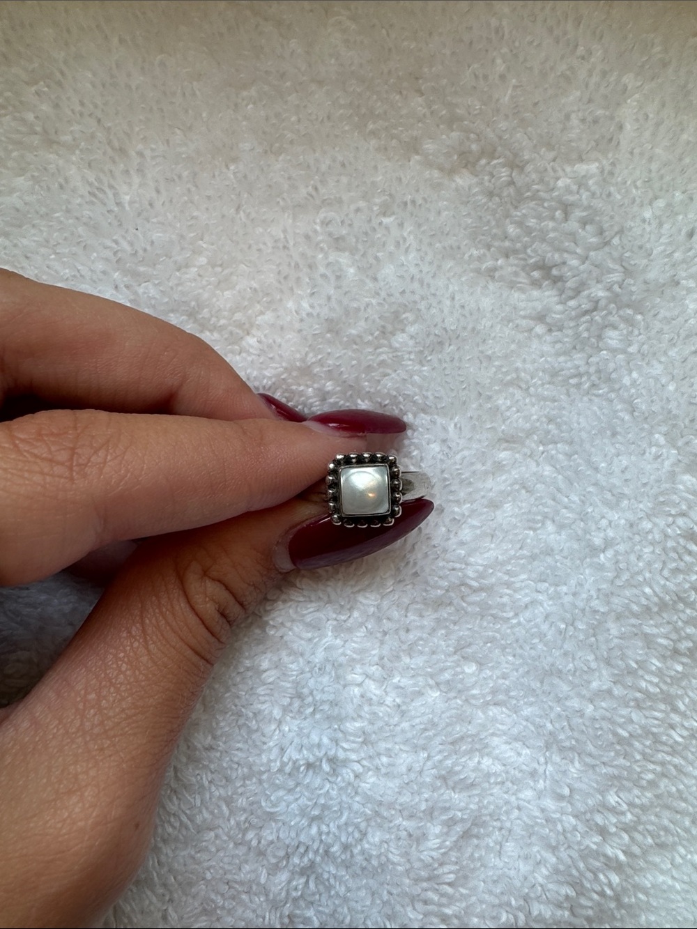Silpada Sterling Silver Pearl Pendant & Ring Set - Picture 2 of 5